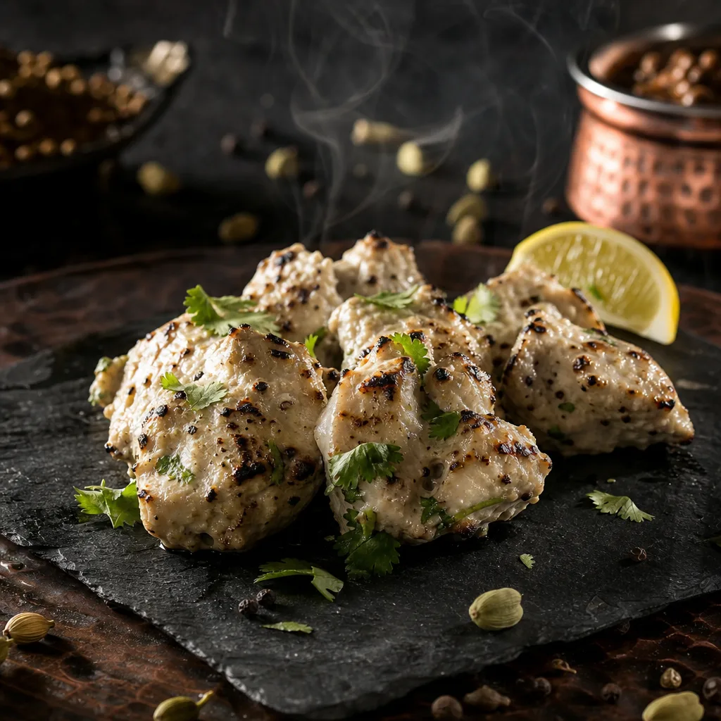 Chicken Afgani as served at Tha Grill Machaan