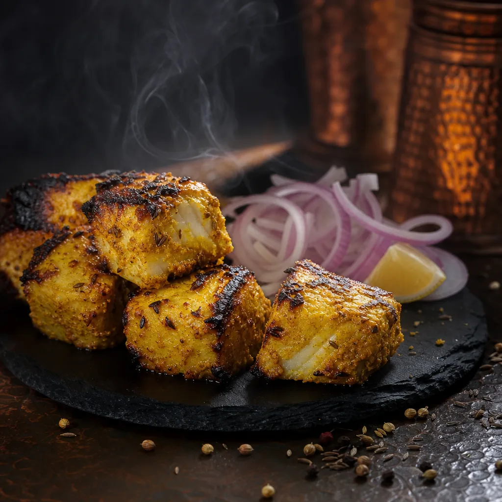 Fish Tikka / Fish Fry (Boneless) as served at Tha Grill Machaan