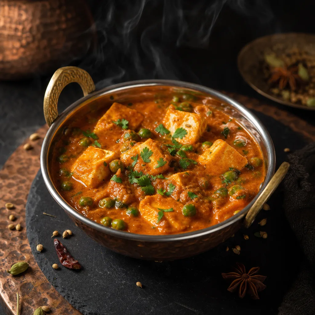Matar Paneer as served at Tha Grill Machaan