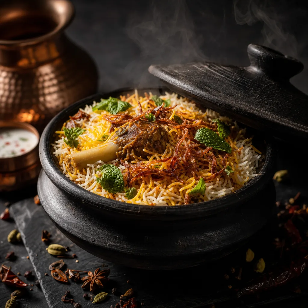 Mutton Biryani as served at Tha Grill Machaan